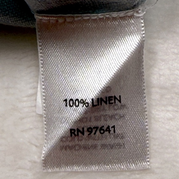 J. Jill Womens Light Blue Linen Tunic Blouse Loose Relaxed Fit Plus Size 2X - Picture 6 of 8